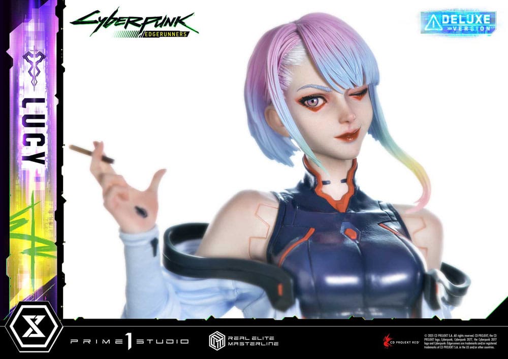 Cyberpunk: Edgerunners Estatua Real Elite Masterline Series 1/4 Lucy Deluxe Version 50 cm - Z POP Toys