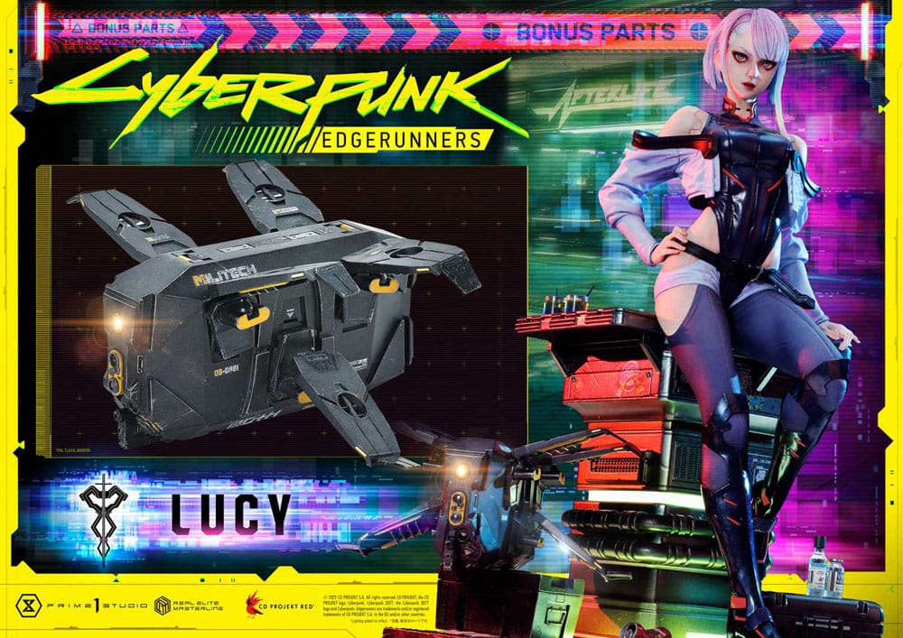 Cyberpunk: Edgerunners Estatua Real Elite Masterline Series 1/4 Lucy Deluxe Bonus Version 50 cm - Z POP Toys