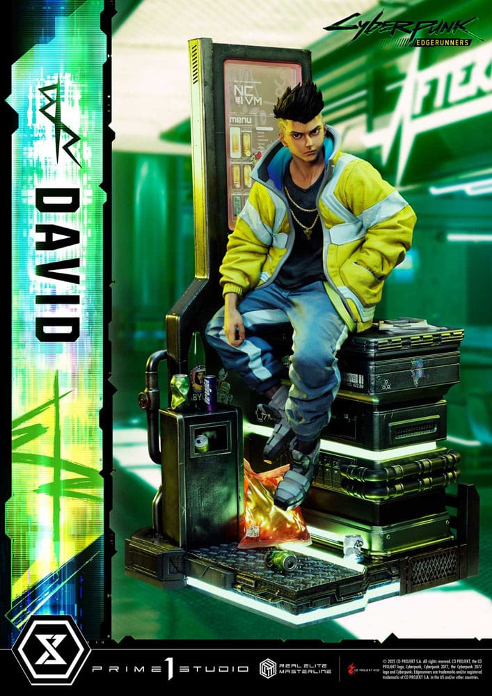 Cyberpunk: Edgerunners Estatua Real Elite Masterline Series 1/4 David 58 cm - Z POP Toys
