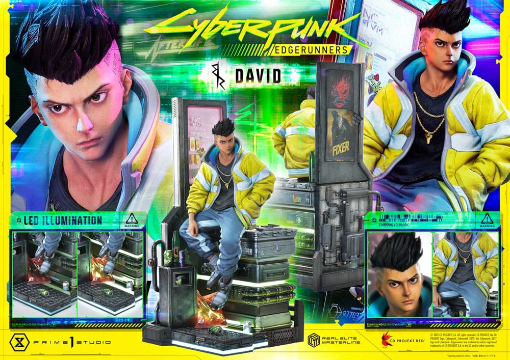 Cyberpunk: Edgerunners Estatua Real Elite Masterline Series 1/4 David 58 cm - Z POP Toys