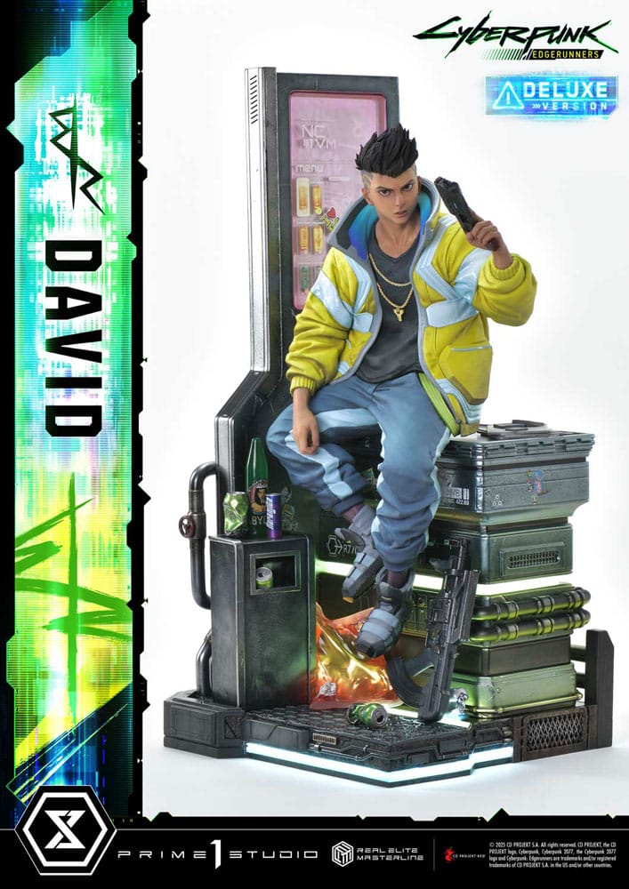 Cyberpunk: Edgerunners Estatua Real Elite Masterline Series 1/4 David Bonus Version 58 cm - Z POP Toys