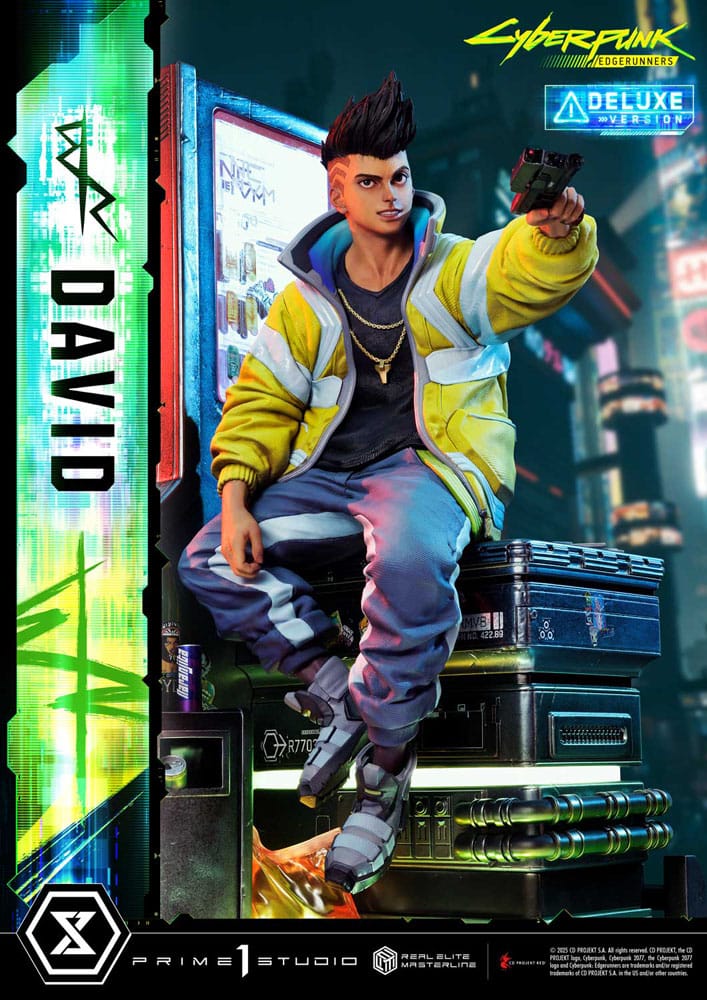 Cyberpunk: Edgerunners Estatua Real Elite Masterline Series 1/4 David Bonus Version 58 cm - Z POP Toys