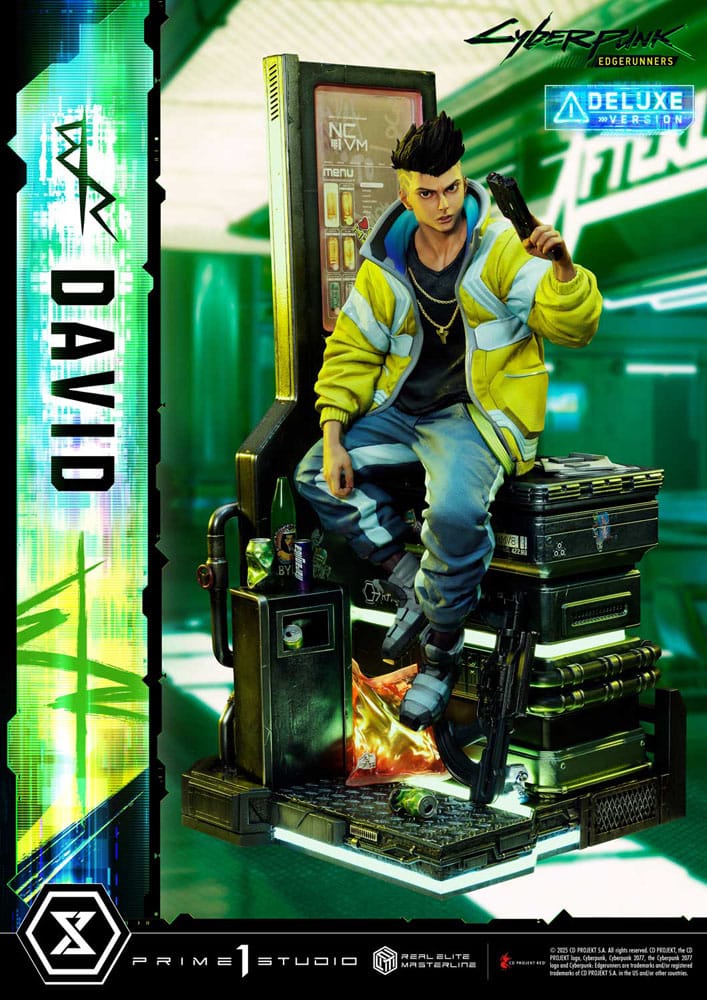 Cyberpunk: Edgerunners Estatua Real Elite Masterline Series 1/4 David Deluxe Bonus Version 58 cm - Z POP Toys