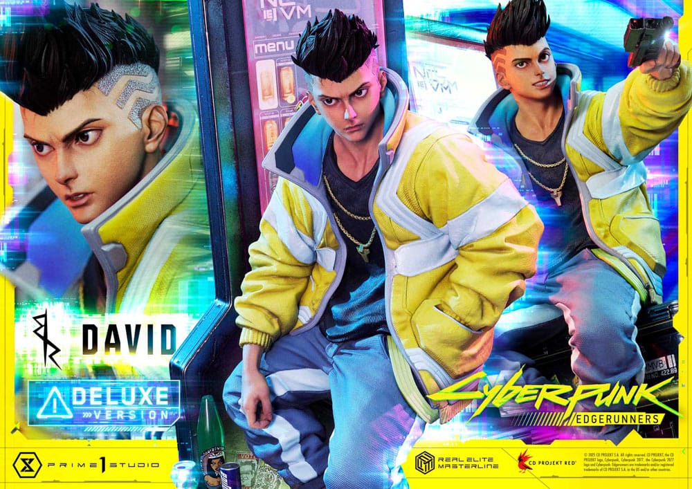 Cyberpunk: Edgerunners Estatua Real Elite Masterline Series 1/4 David Deluxe Bonus Version 58 cm - Z POP Toys