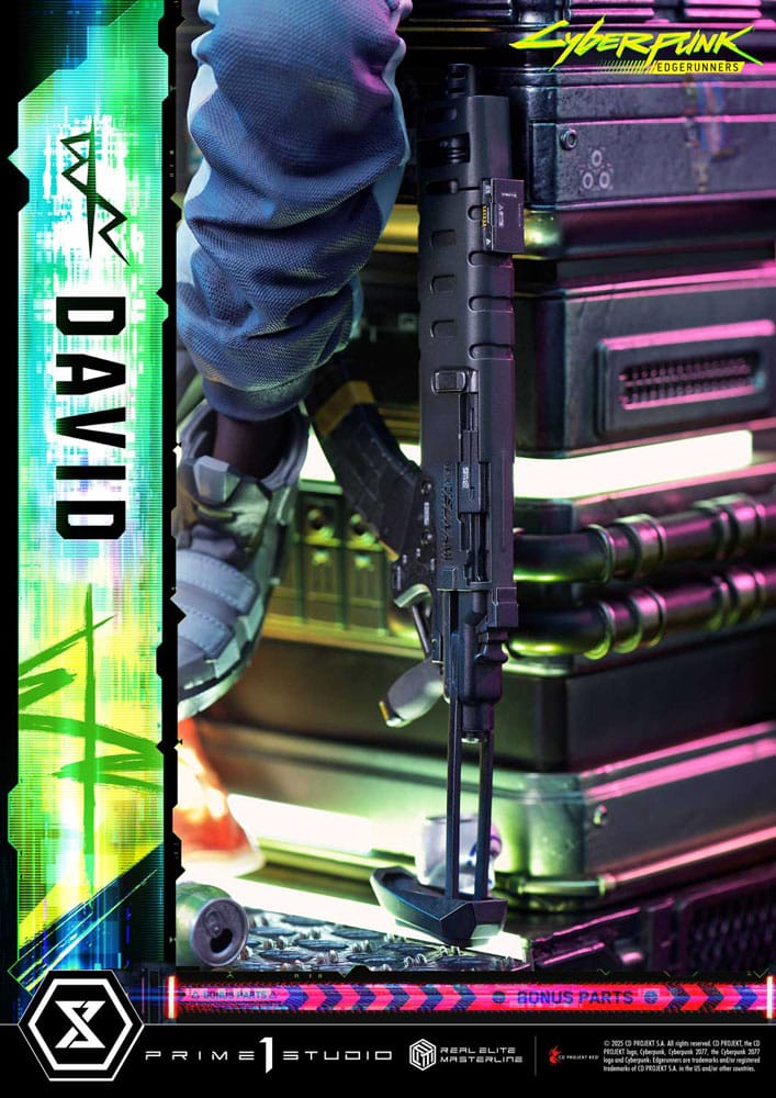 Cyberpunk: Edgerunners Estatua Real Elite Masterline Series 1/4 David Deluxe Bonus Version 58 cm - Z POP Toys
