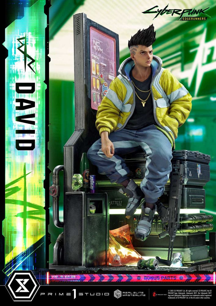 Cyberpunk: Edgerunners Estatua Real Elite Masterline Series 1/4 David Deluxe Bonus Version 58 cm - Z POP Toys