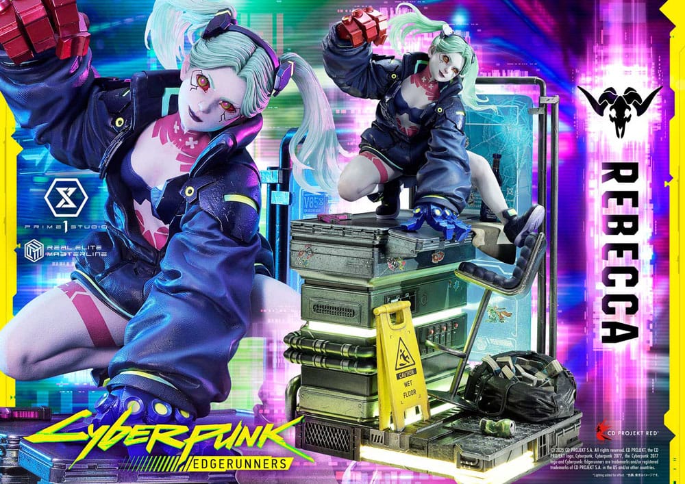 Cyberpunk: Edgerunners Estatua Real Elite Masterline Series 1/4 Rebecca 54 cm - Z POP Toys