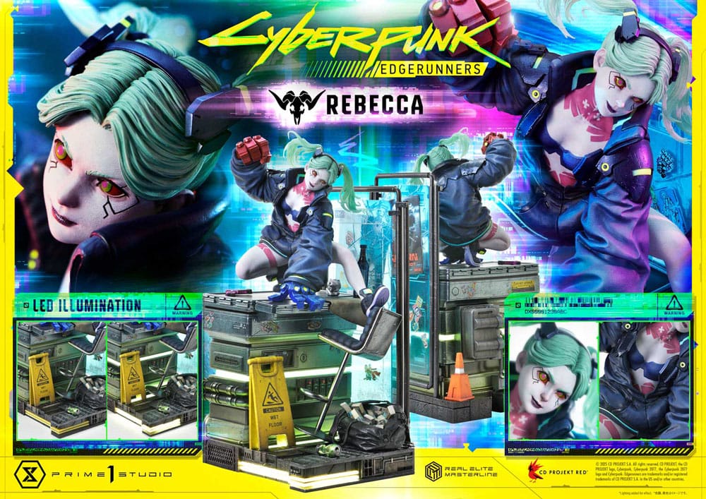 Cyberpunk: Edgerunners Estatua Real Elite Masterline Series 1/4 Rebecca 54 cm - Z POP Toys