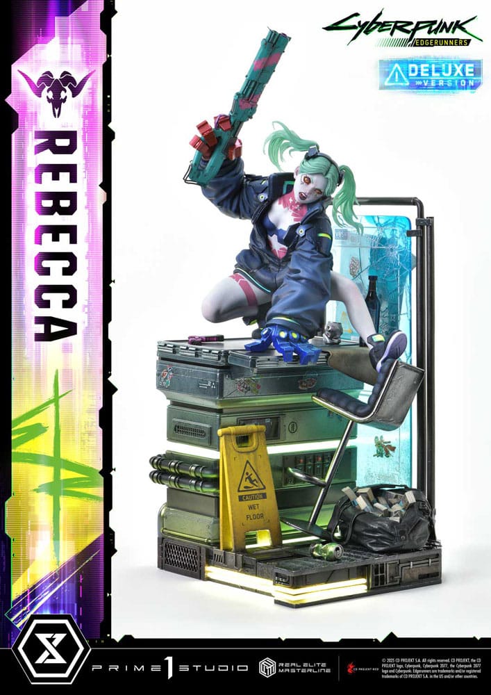 Cyberpunk: Edgerunners Estatua Real Elite Masterline Series 1/4 Rebecca Deluxe Version 54 cm - Z POP Toys