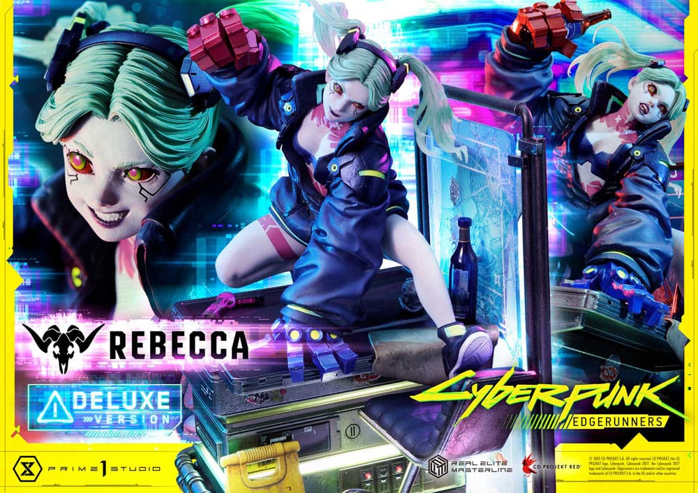 Cyberpunk: Edgerunners Estatua Real Elite Masterline Series 1/4 Rebecca Deluxe Version 54 cm - Z POP Toys