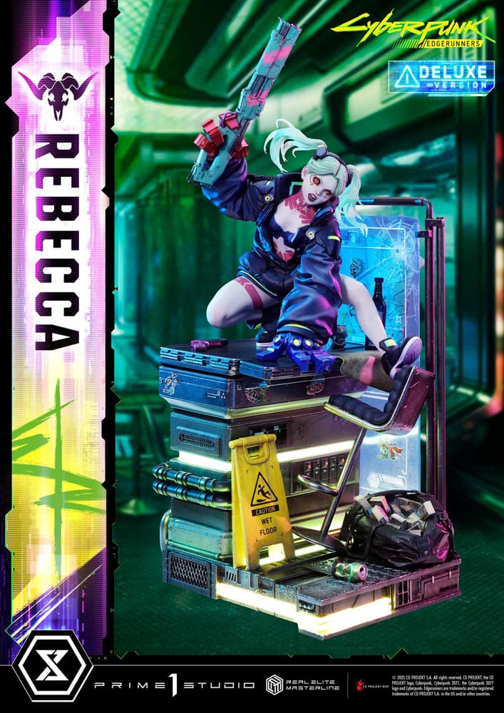 Cyberpunk: Edgerunners Estatua Real Elite Masterline Series 1/4 Rebecca Deluxe Version 54 cm - Z POP Toys
