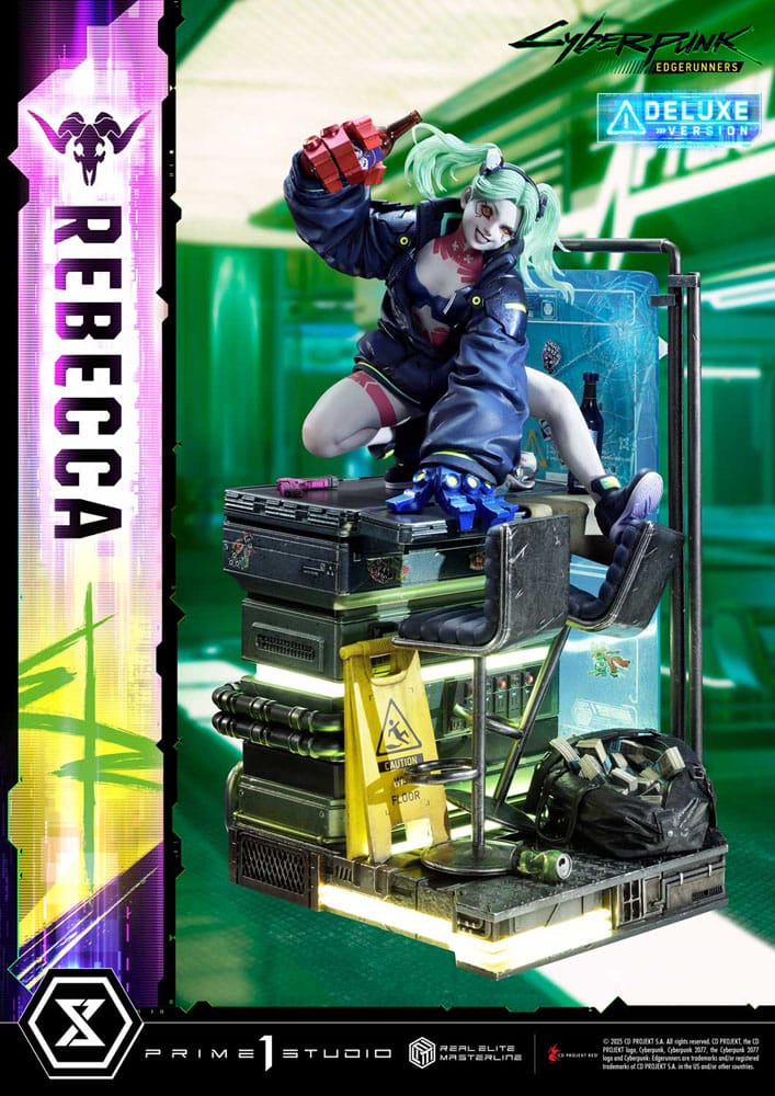 Cyberpunk: Edgerunners Estatua Real Elite Masterline Series 1/4 Rebecca Deluxe Version 54 cm - Z POP Toys
