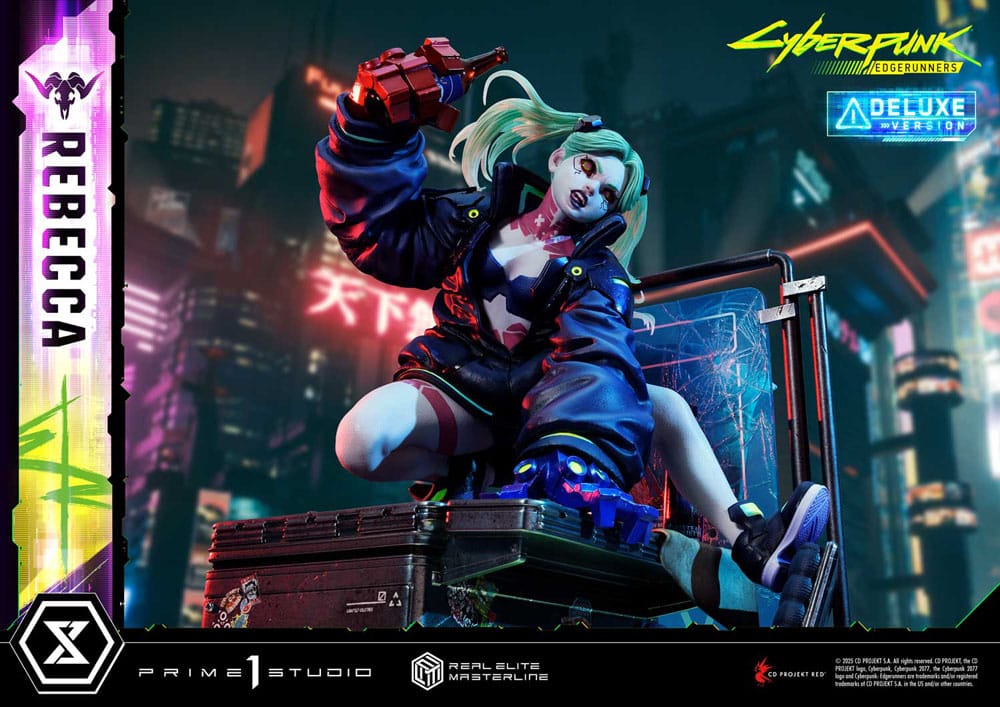 Cyberpunk: Edgerunners Estatua Real Elite Masterline Series 1/4 Rebecca Deluxe Version 54 cm - Z POP Toys