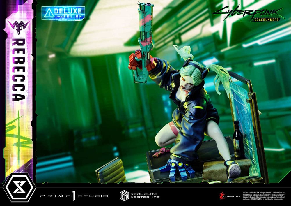 Cyberpunk: Edgerunners Estatua Real Elite Masterline Series 1/4 Rebecca Deluxe Version 54 cm - Z POP Toys