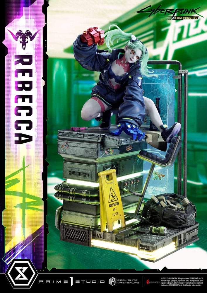 Cyberpunk: Edgerunners Estatua Real Elite Masterline Series 1/4 Rebecca Deluxe Version 54 cm - Z POP Toys