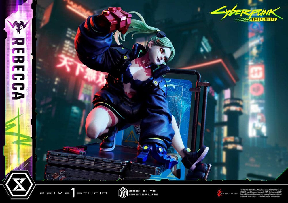 Cyberpunk: Edgerunners Estatua Real Elite Masterline Series 1/4 Rebecca Deluxe Version 54 cm - Z POP Toys