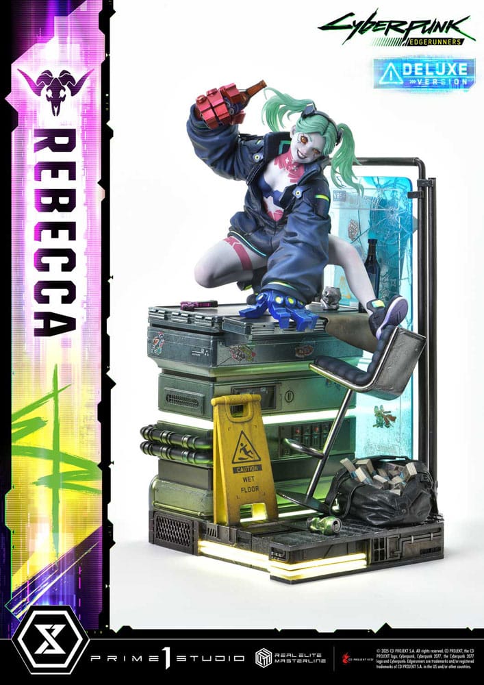 Cyberpunk: Edgerunners Estatua Real Elite Masterline Series 1/4 Rebecca Deluxe Bonus Version 54 cm - Z POP Toys