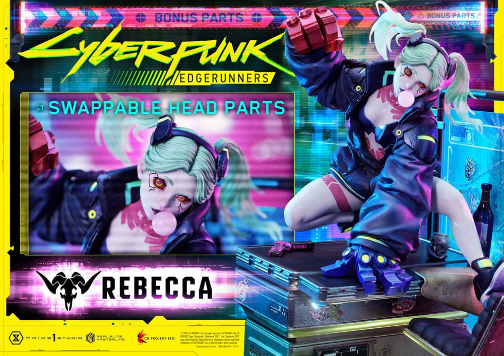 Cyberpunk: Edgerunners Estatua Real Elite Masterline Series 1/4 Rebecca Deluxe Bonus Version 54 cm - Z POP Toys