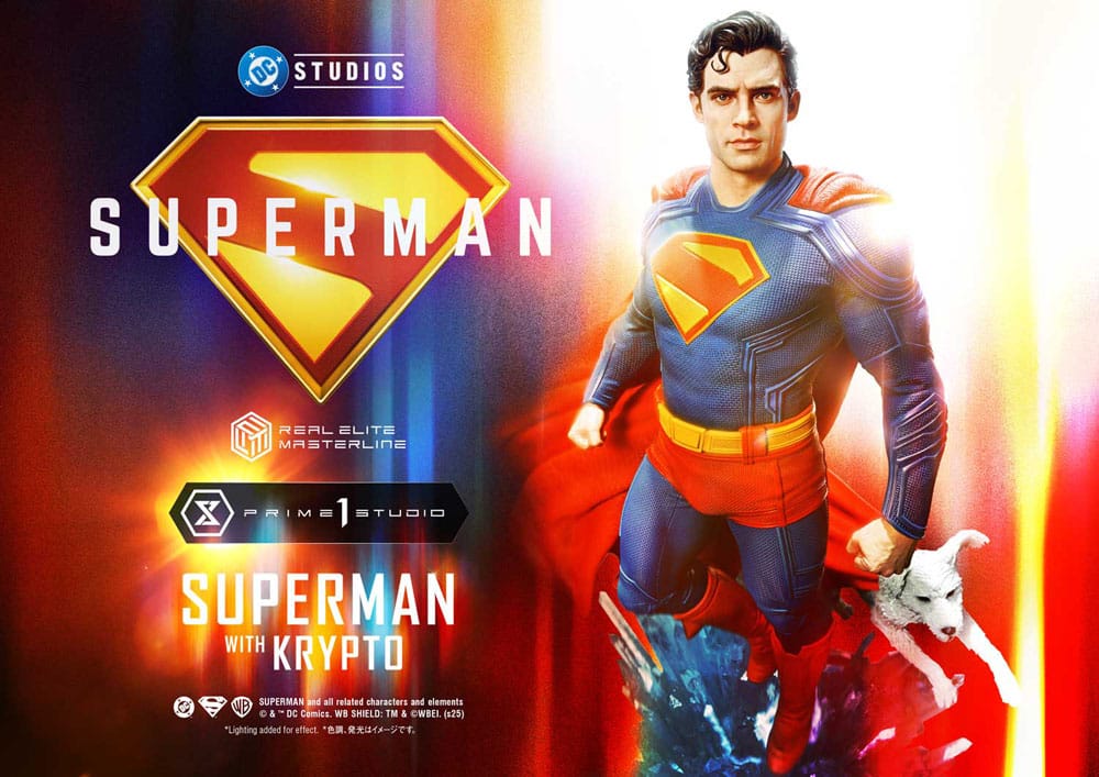 Superman (2025) Estatua Real Elite Masterline Series 1/3 Superman with Krypto 95 cm - Z POP Toys