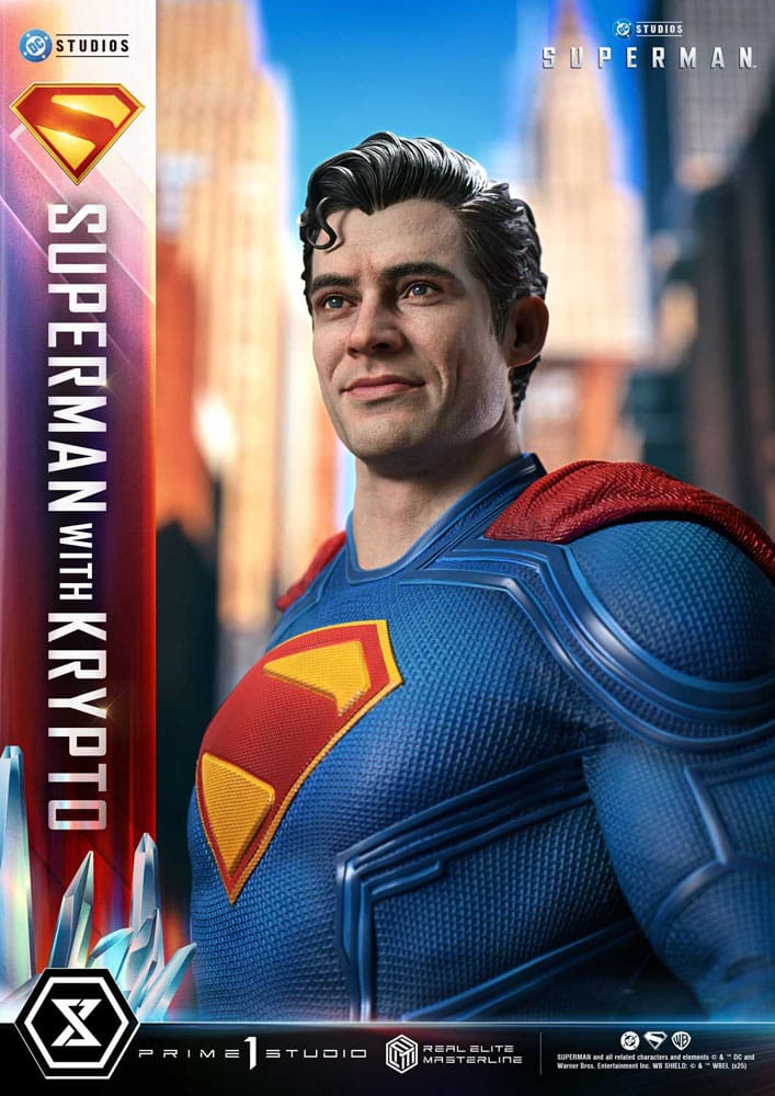 Superman (2025) Estatua Real Elite Masterline Series 1/3 Superman with Krypto 95 cm - Z POP Toys