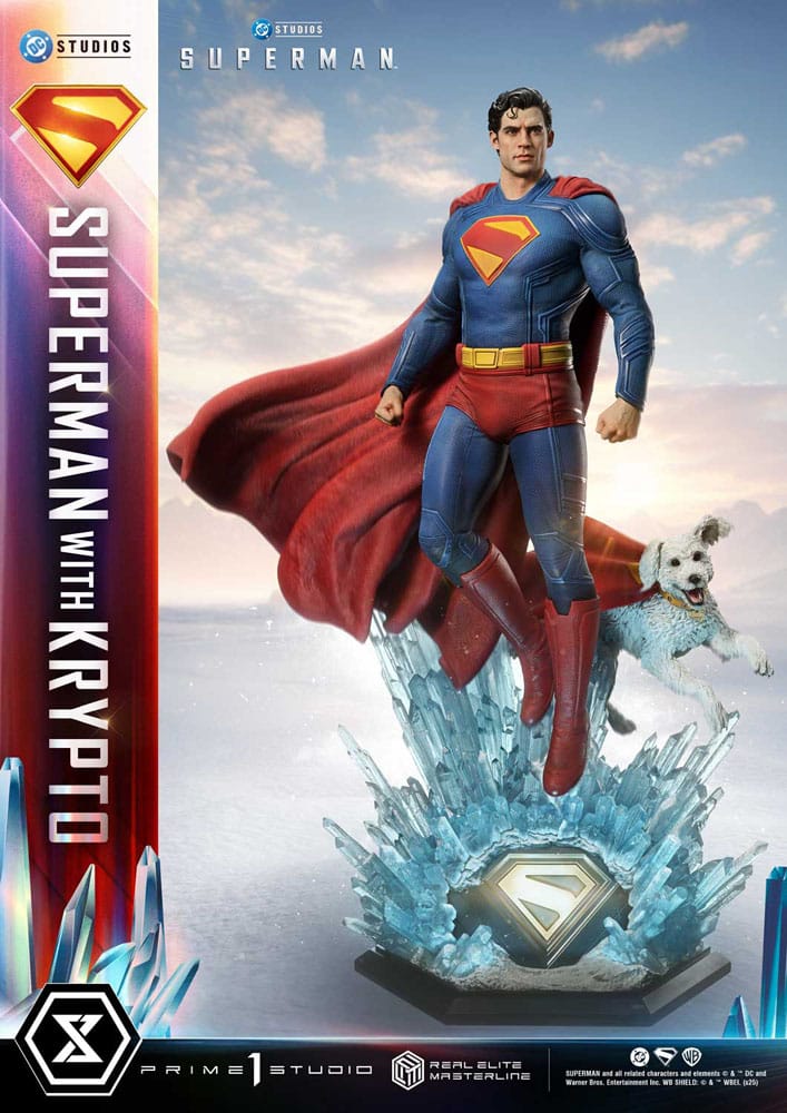 Superman (2025) Estatua Real Elite Masterline Series 1/3 Superman with Krypto 95 cm - Z POP Toys