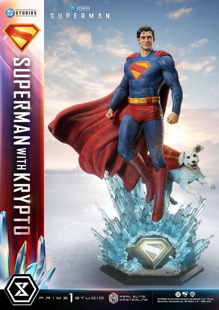 Superman (2025) Estatua Real Elite Masterline Series 1/3 Superman with Krypto 95 cm - Z POP Toys