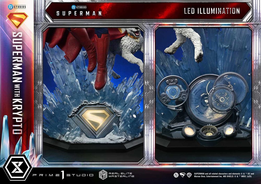 Superman (2025) Estatua Real Elite Masterline Series 1/3 Superman with Krypto 95 cm - Z POP Toys