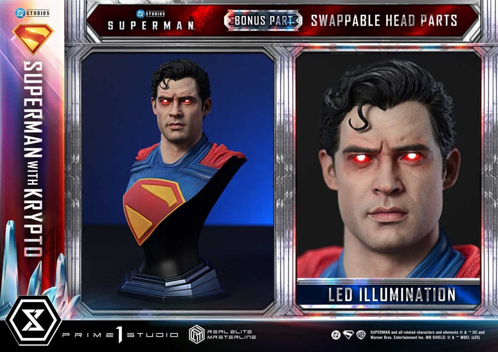 Superman (2025) Estatua Real Elite Masterline Series 1/3 Superman with Krypto Bonus Version 95 cm - Z POP Toys
