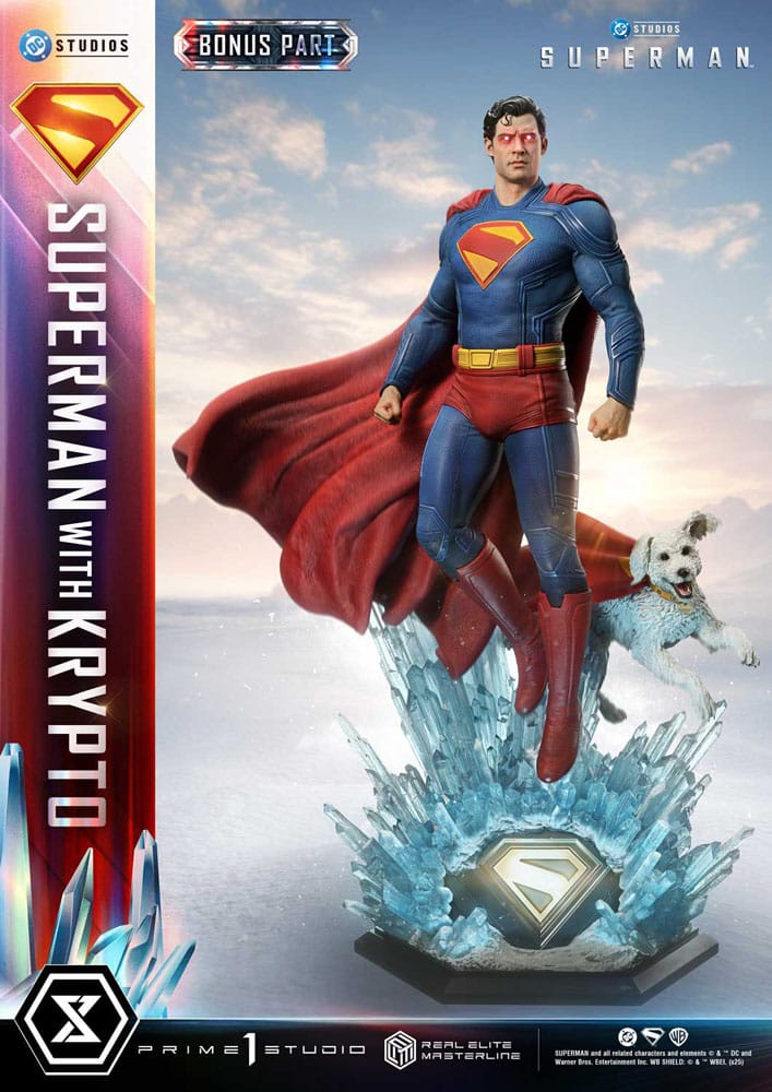 Superman (2025) Estatua Real Elite Masterline Series 1/3 Superman with Krypto Bonus Version 95 cm - Z POP Toys