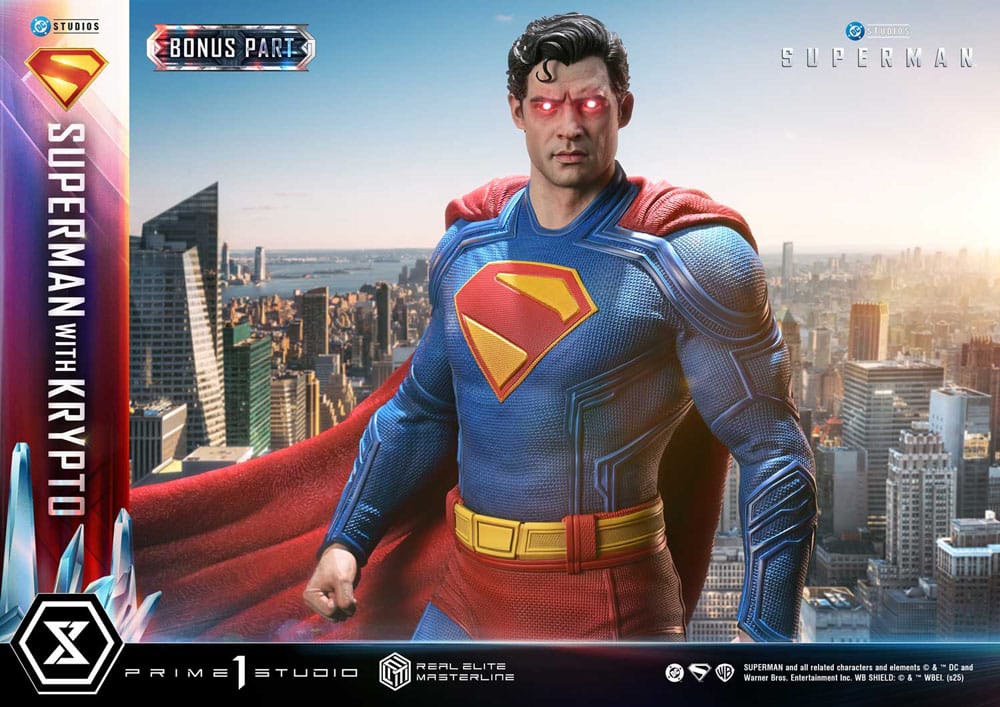 Superman (2025) Estatua Real Elite Masterline Series 1/3 Superman with Krypto Bonus Version 95 cm - Z POP Toys