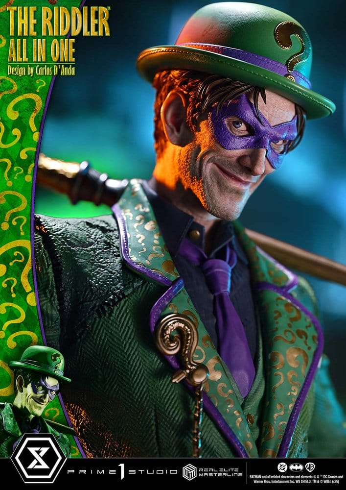 DC Comics Real Elite Masterline Series Estatua 1/3 The Riddler All In One (Design by Carlos D'Anda) 74 cm