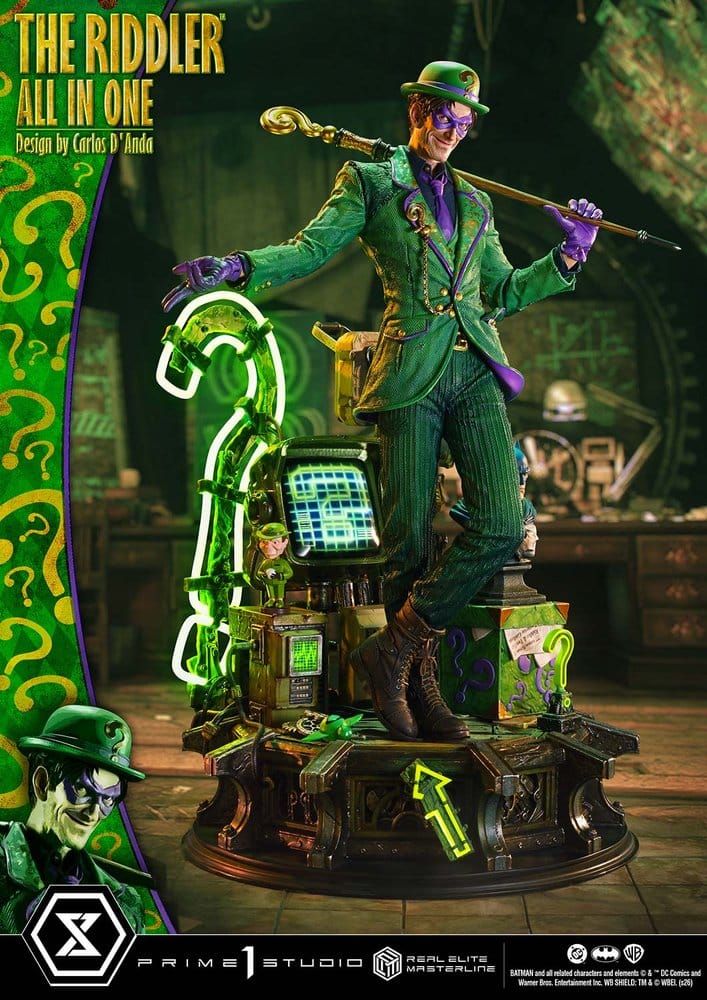 DC Comics Real Elite Masterline Series Estatua 1/3 The Riddler All In One (Design by Carlos D'Anda) 74 cm