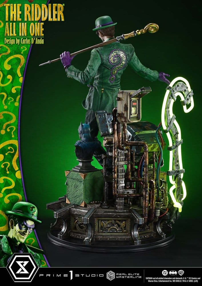 DC Comics Real Elite Masterline Series Estatua 1/3 The Riddler All In One (Design by Carlos D'Anda) 74 cm