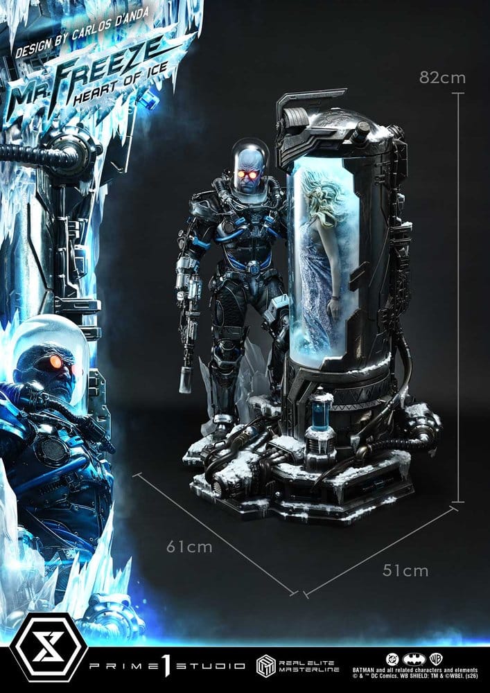 DC Comics Real Elite Masterline Series Estatua 1/3 Batman (Comics) Mr. Freeze Heart of Ice (Design by Carlos D'Anda) 82 cm