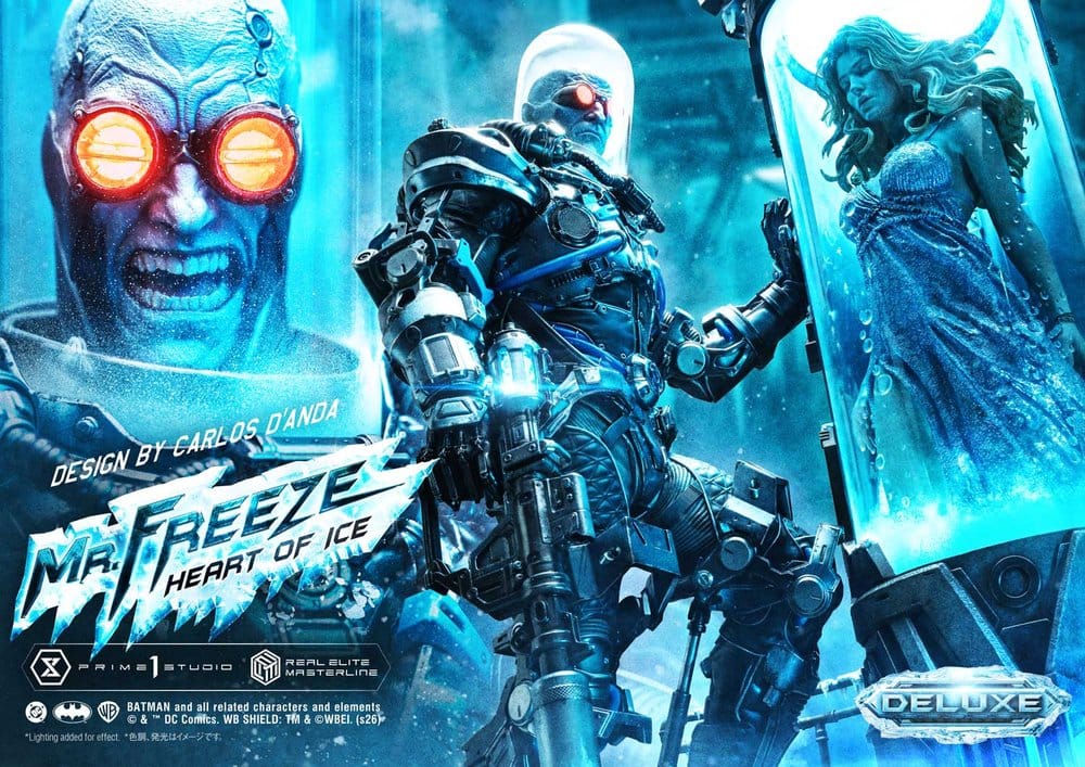DC Comics Real Elite Masterline Series Estatua 1/3 Batman (Comics) Mr. Freeze Heart of Ice (Design by Carlos D'Anda) Deluxe Version 82 cm