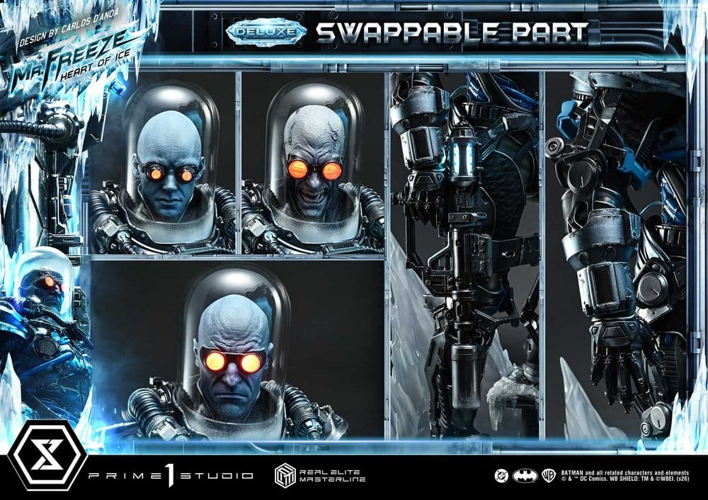 DC Comics Real Elite Masterline Series Estatua 1/3 Batman (Comics) Mr. Freeze Heart of Ice (Design by Carlos D'Anda) Deluxe Version 82 cm