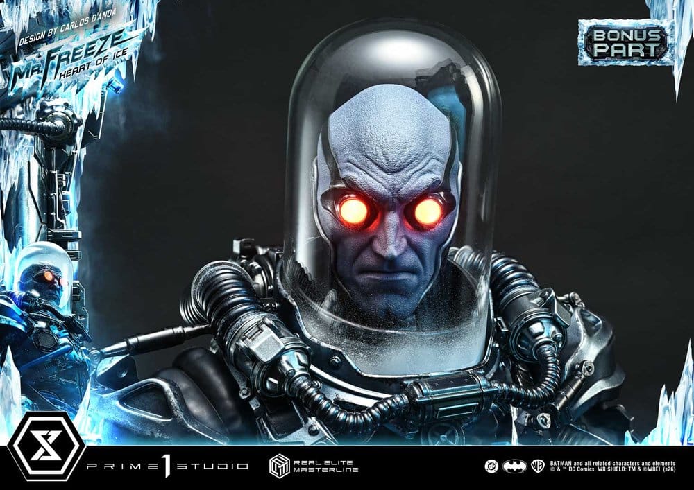 DC Comics Real Elite Masterline Series Estatua 1/3 Batman (Comics) Mr. Freeze Heart of Ice (Design by Carlos D'Anda) Deluxe Bonus Version 82 cm