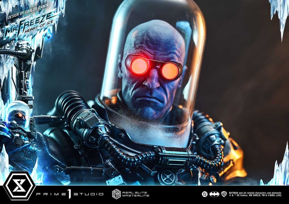 DC Comics Real Elite Masterline Series Estatua 1/3 Batman (Comics) Mr. Freeze Heart of Ice (Design by Carlos D'Anda) Deluxe Bonus Version 82 cm