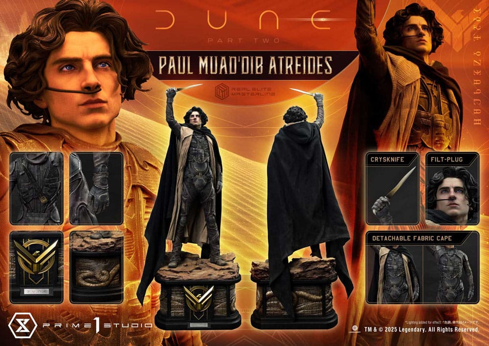 Dune: Part Two Estatua Real Elite Masterline Series 1/3 Paul Atreides 90 cm - Z POP Toys