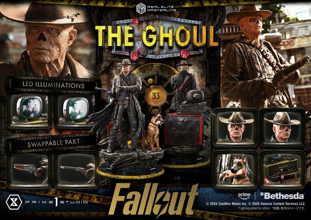 Fallout (TV Series) Estatua Real Elite Masterline Series 1/4 The Ghoul 64 cm