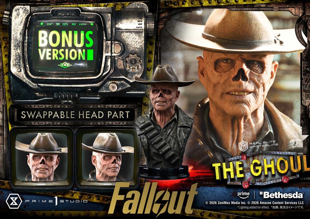 Fallout (TV Series) Estatua Real Elite Masterline Series 1/4 The Ghoul DX Bonus Version 64 cm