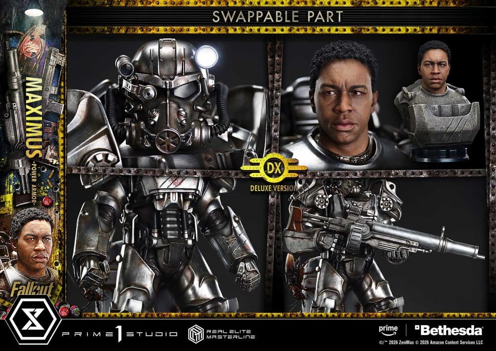 Fallout Real Elite Masterline Statue 1/4 Maximus Power Armor Deluxe Version 67 cm