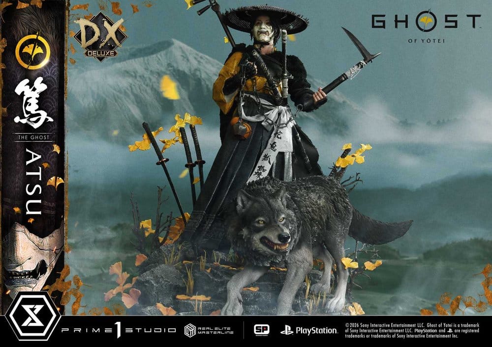 Ghost of Yotei Real Elite Masterline Statue 1/4 Atsu Deluxe Version 59 cm