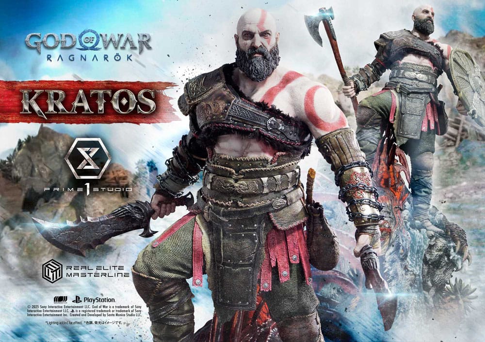 God of War: Ragnarok Estatua Real Elite Masterline Series 1/3 Kratos Ultimate Version 95 cm - Z POP Toys