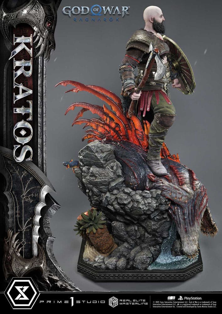 God of War: Ragnarok Estatua Real Elite Masterline Series 1/3 Kratos Ultimate Version 95 cm - Z POP Toys