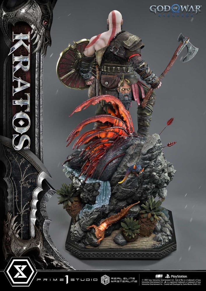 God of War: Ragnarok Estatua Real Elite Masterline Series 1/3 Kratos Ultimate Version 95 cm - Z POP Toys