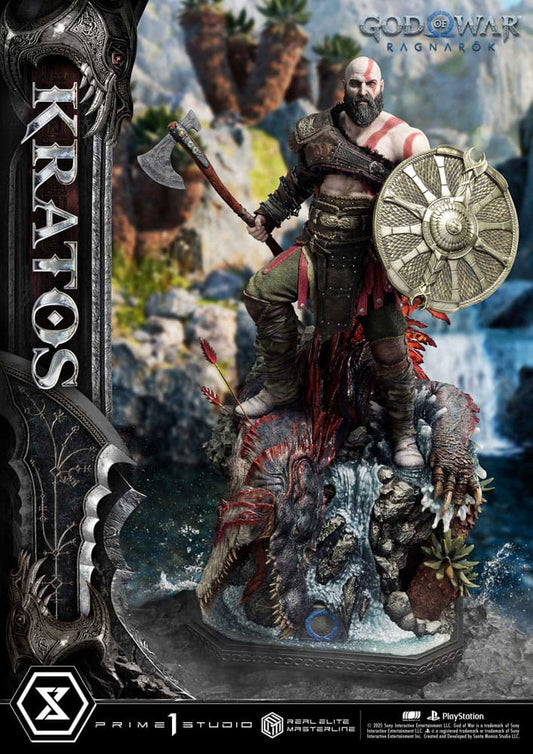 God of War: Ragnarok Estatua Real Elite Masterline Series 1/3 Kratos Ultimate Version 95 cm - Z POP Toys