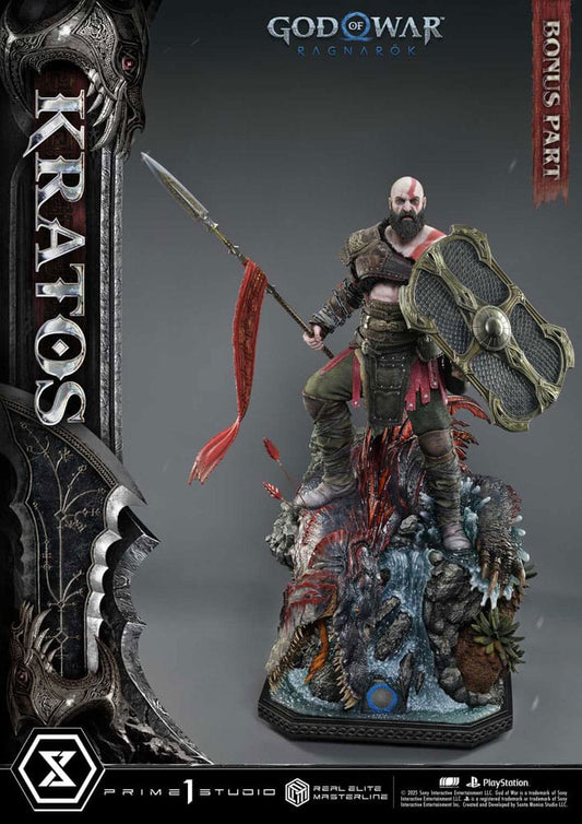 God of War: Ragnarok Estatua Real Elite Masterline Series 1/3 Kratos Ultimate Bonus Version 95 cm - Z POP Toys