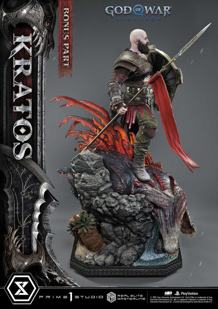 God of War: Ragnarok Estatua Real Elite Masterline Series 1/3 Kratos Ultimate Bonus Version 95 cm - Z POP Toys