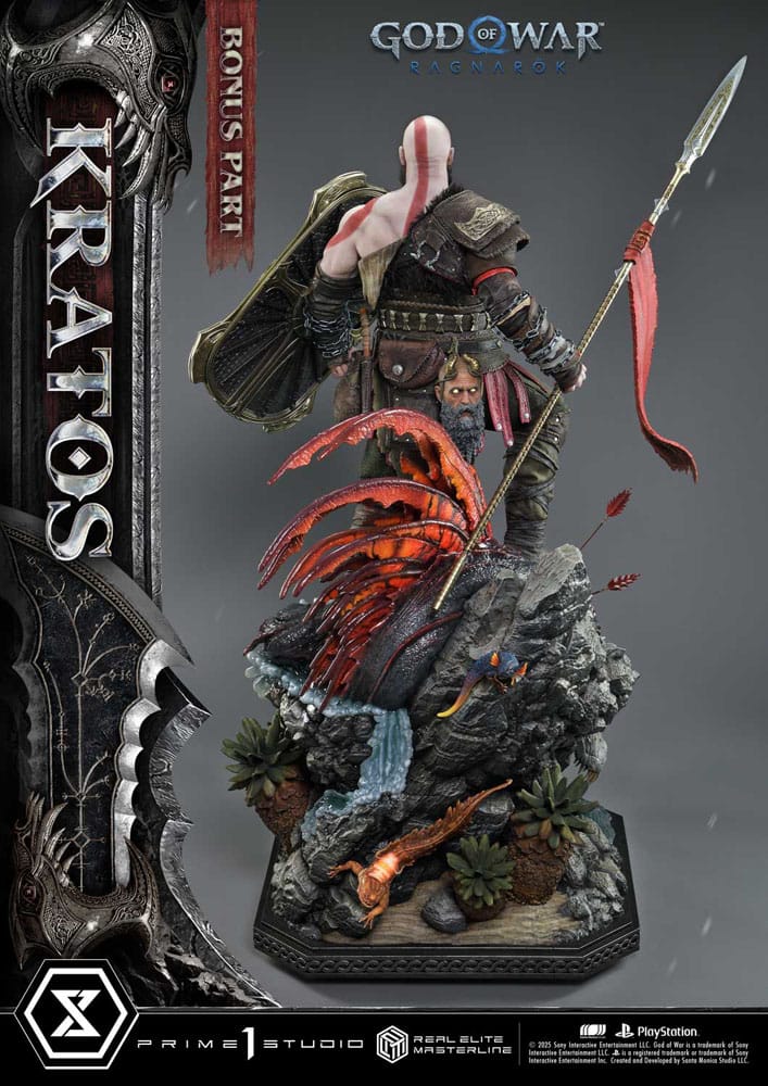 God of War: Ragnarok Estatua Real Elite Masterline Series 1/3 Kratos Ultimate Bonus Version 95 cm - Z POP Toys